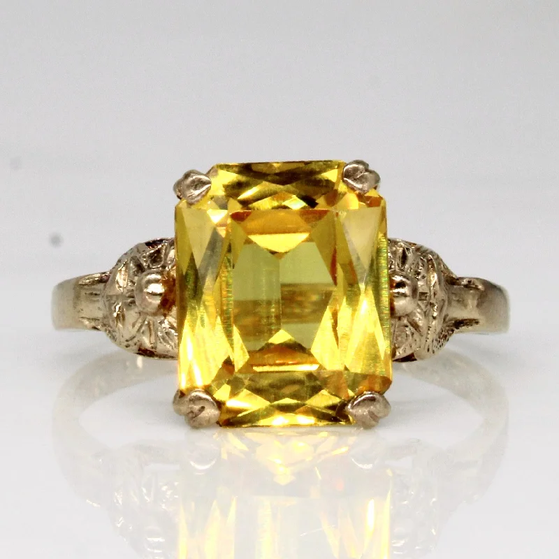 Jewelry Deals That Sparkle – Shop Today Synthetic Yellow Sapphire Cocktail Ring | 3.85ct | SZ 5.75 |