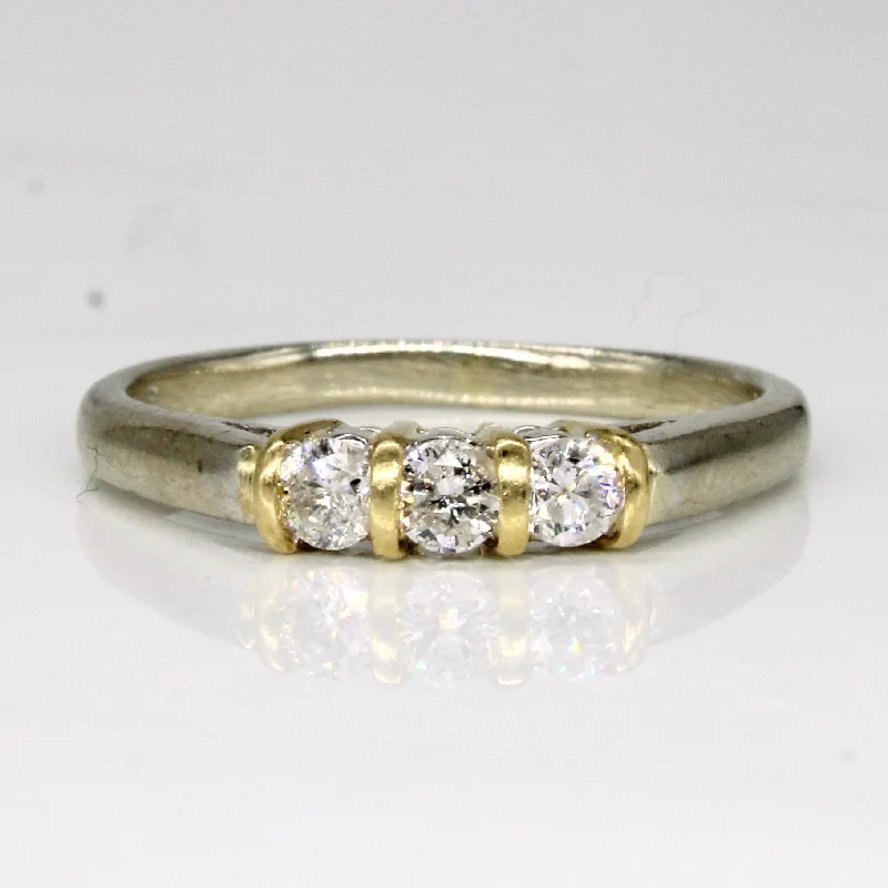 Get The Sparkle You Love At Prices You Adore Three Stone Diamond Ring | 0.25ctw | SZ 6.75 |