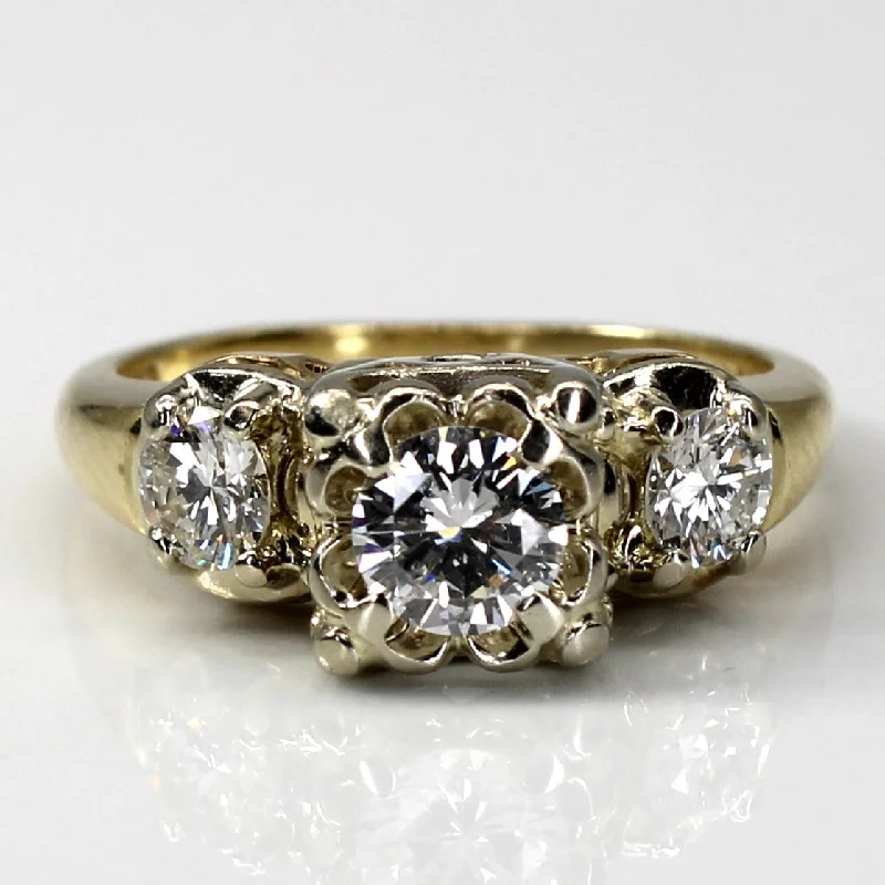 Discounted Jewelry For A Glamorous Look Three Stone Diamond Ring | 1.00ctw | SZ 6.25 |