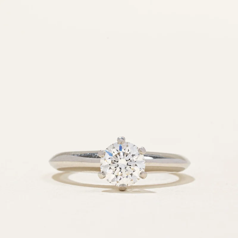 Jewelry Deals That Outshine The Rest 'Tiffany & Co.' Diamond Platinum Solitaire Ring| 0.77 ctw | SZ 4.5