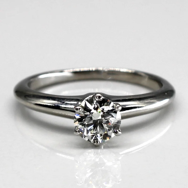 Timeless Elegance Now At Special Discounts 'Tiffany & Co.' Solitaire Diamond Engagement Ring | 0.60ct VS1/VS2 G/H | SZ 6.25 |