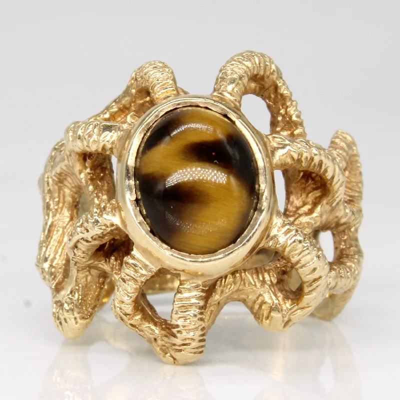 Jewelry Deals That Sparkle – Shop Today Tiger's Eye Quartz Abstract Ring | 2.05ct | SZ 7.25 |