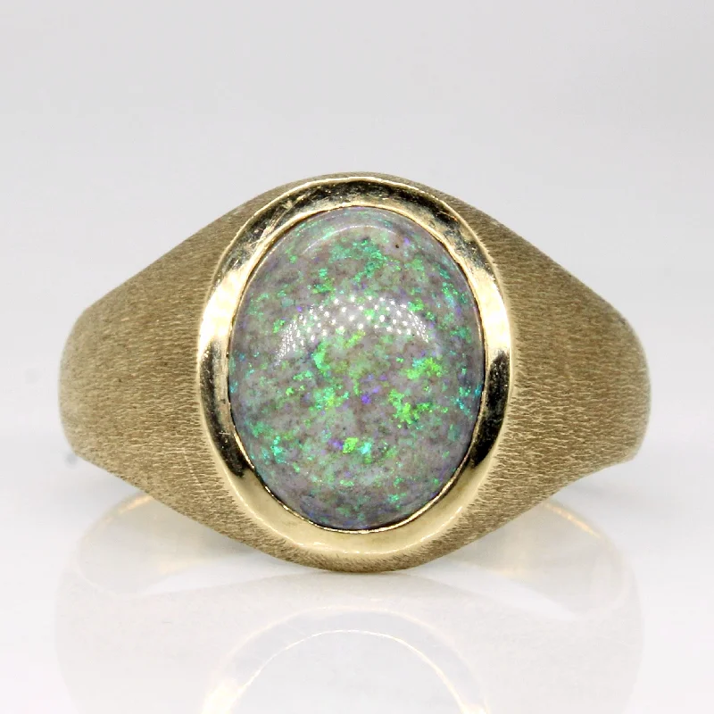 Special Sale On Handcrafted Jewelry – Shop Today Treated Black Opal Ring | 2.10ct | SZ 9 |