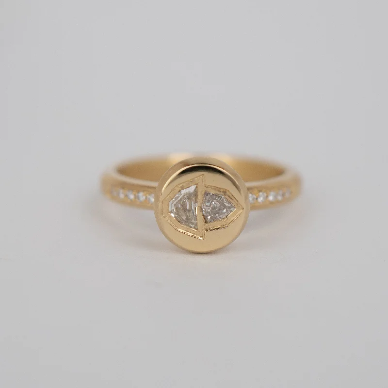 Handmade Pearl Jewelry For Timeless Elegance Two Halves Solitaire Ring