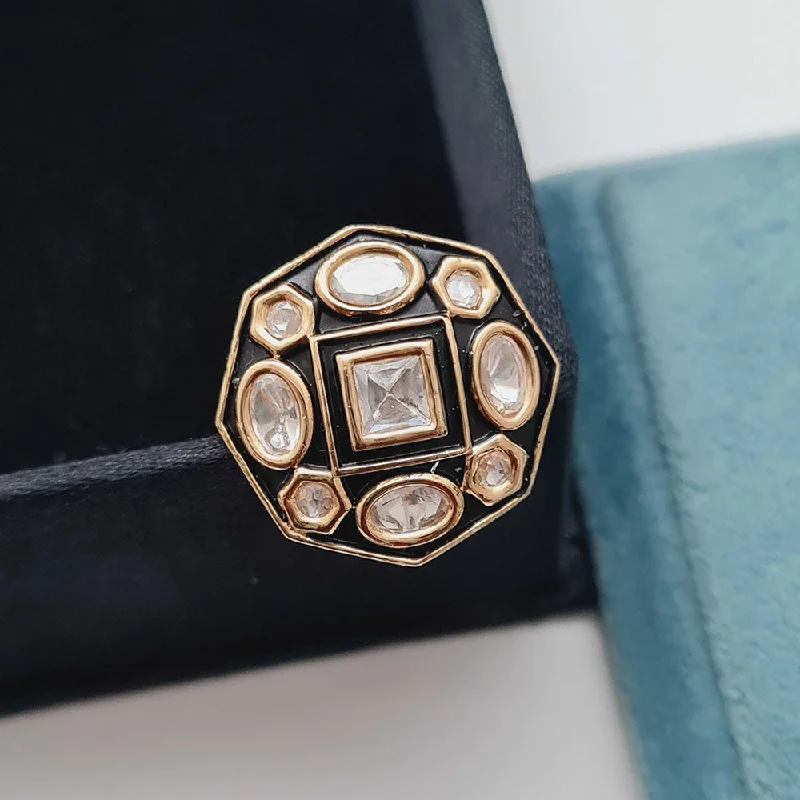 Luxury Jewelry At Unbeatable Discounts Vivah Creations Gold Plated Kundan And Meenakari Rings Luxury Jewelry At Unbeatable Discounts Vivah Creations Gold Plated Kundan And Meenakari Rings