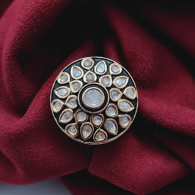Affordable Luxury Jewelry For Every Occasion Vivah Creations Gold Plated Kundan And Meenakari Rings Affordable Luxury Jewelry For Every Occasion Vivah Creations Gold Plated Kundan And Meenakari Rings