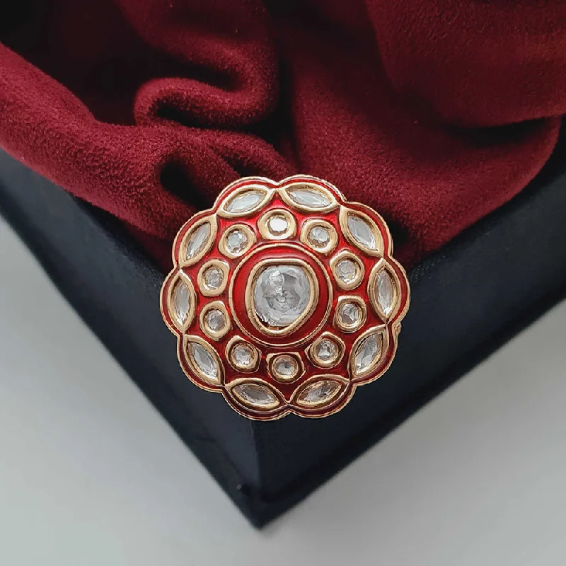 Handcrafted Jewelry Sale – Unique Designs At Low Prices Vivah Creations Gold Plated Kundan And Meenakari Rings Handcrafted Jewelry Sale – Unique Designs At Low Prices Vivah Creations Gold Plated Kundan And Meenakari Rings
