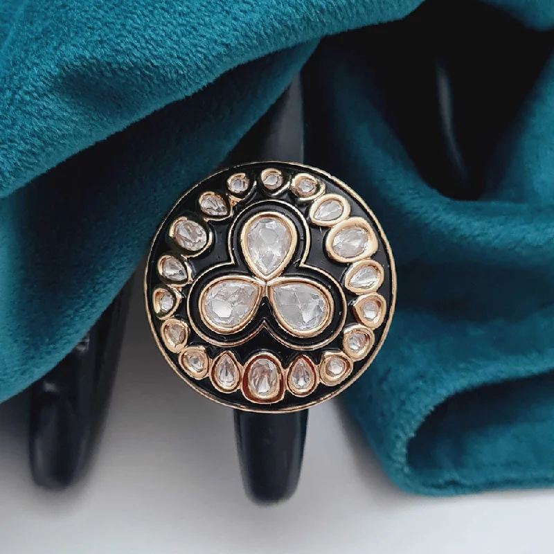 Seasonal Jewelry Deals – Elevate Your Style Vivah Creations Gold Plated Kundan And Meenakari Rings Seasonal Jewelry Deals – Elevate Your Style Vivah Creations Gold Plated Kundan And Meenakari Rings
