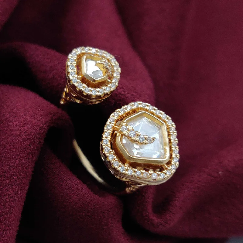 Premium Jewelry At Special Low Prices For A Limited Time Vivah Creations Gold Plated Kundan Stone Adjustable Rings Premium Jewelry At Special Low Prices For A Limited Time Vivah Creations Gold Plated Kundan Stone Adjustable Rings