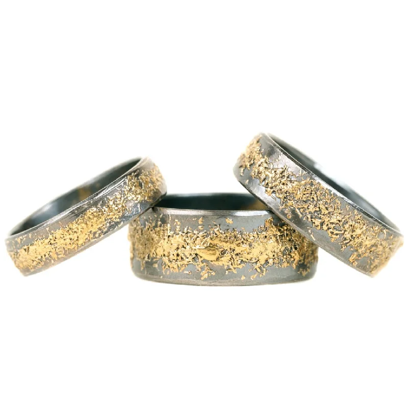 Huge Markdowns On Premium Jewelry Styles Warrior Band - 22ky Gold + Oxidized Argentium Silver Huge Markdowns On Premium Jewelry Styles Warrior Band - 22ky Gold + Oxidized Argentium Silver