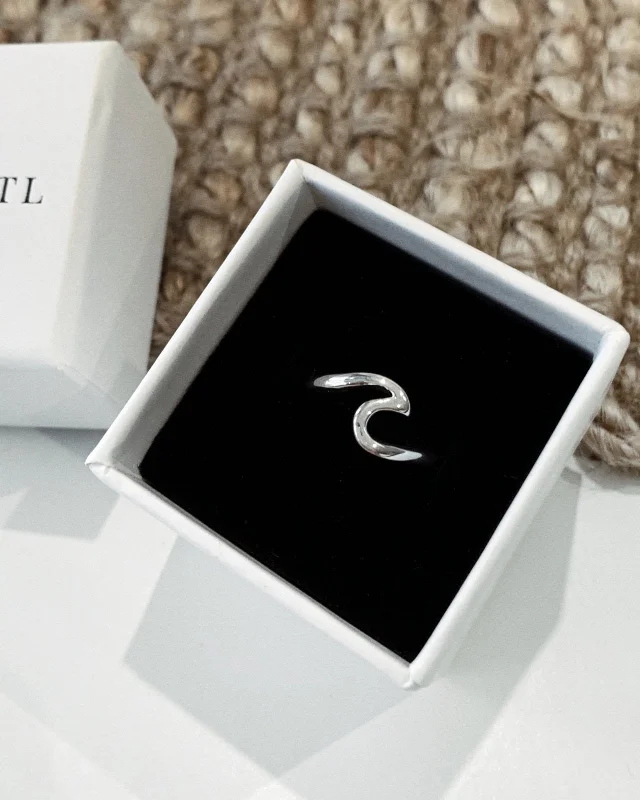 Affordable Glamour – Must-Have Jewelry At Special Rates Wave Ring  - Sterling Silver