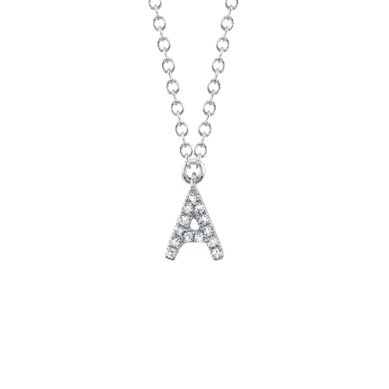 Shop Elegant Jewelry At Unbeatable Prices 0.04 ctw Diamond Letter A Necklace