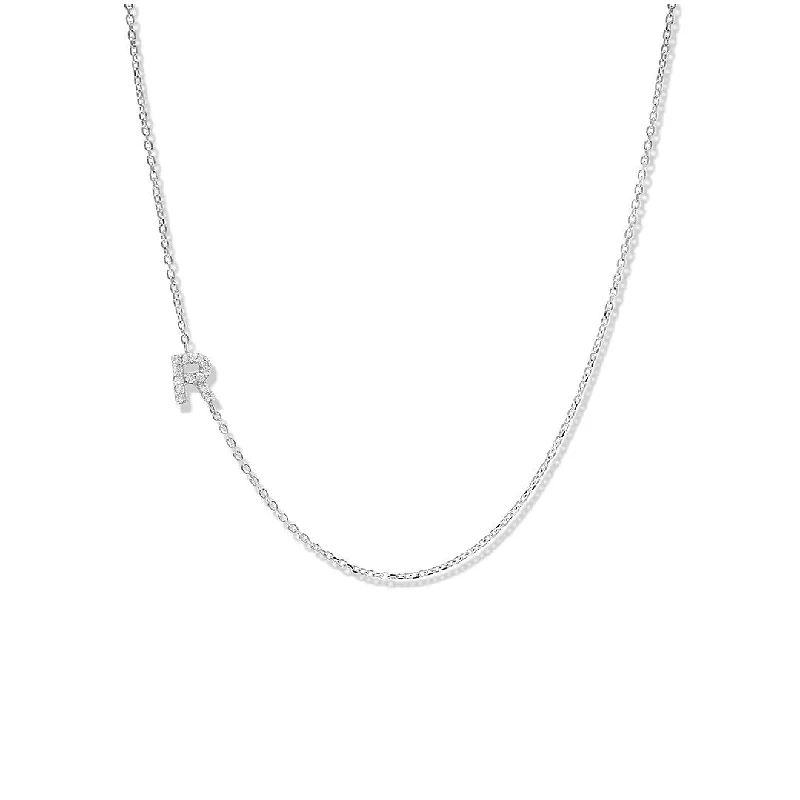 Grab Your Dream Jewelry At The Lowest Prices 18" 0.05 ctw Diamond Initial Necklace | 10262285