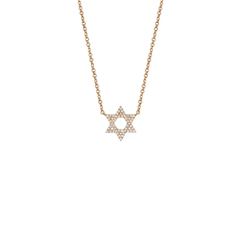 Glamorous Jewelry, Glamorous Deals – Shop Now 0.11 ctw Diamond Star of David Necklace