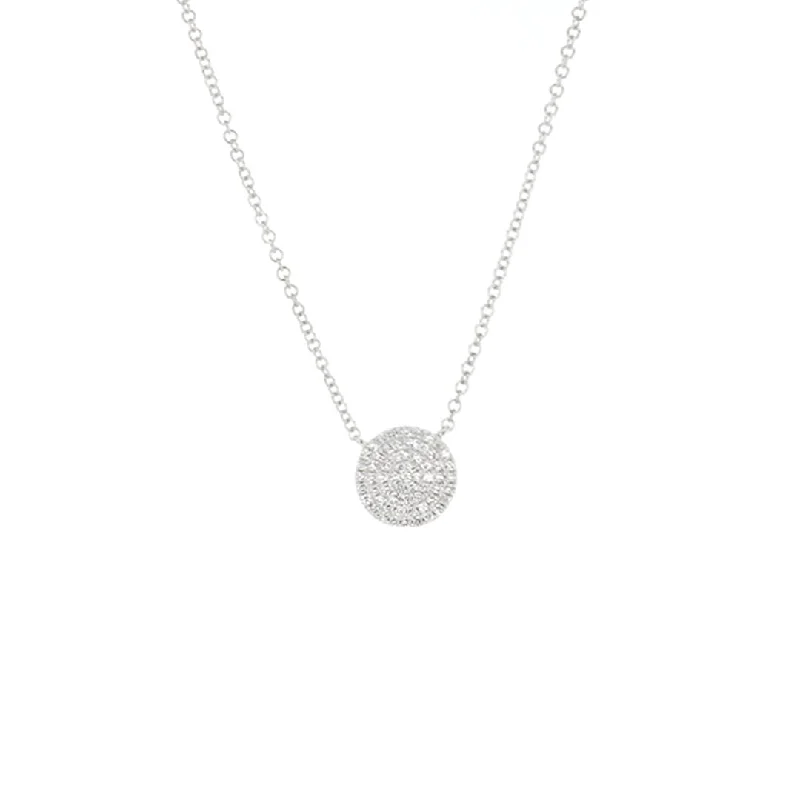 Fashion-Forward Jewelry At Incredible Prices 0.14 ctw Diamond Pave Circle Necklace