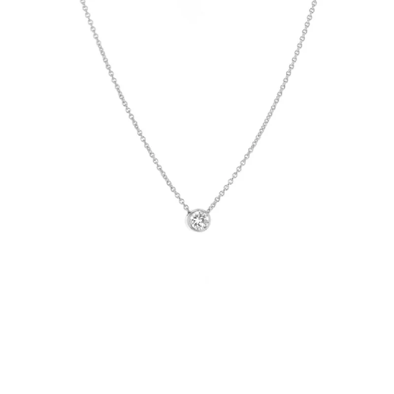 Premium Jewelry Now Available At Special Discounts 18" 0.17 ct Diamond Solitaire Pendant Necklace | 10270551