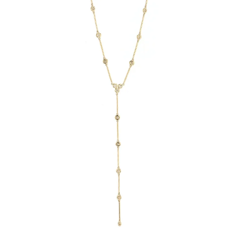 Dazzle With Discounts – Shop Jewelry On Sale 20" 0.30 ctw Diamond Lariat Necklace