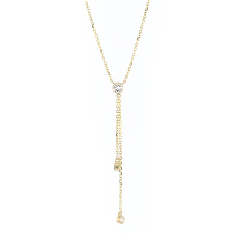 Exclusive Jewelry Discounts – Shop Now For Savings 0.39 ctw Diamond Lariat Necklace