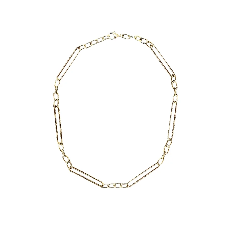 Luxury Meets Affordability – Jewelry Sale Now Live 14k Elongated Mixed Link Chain