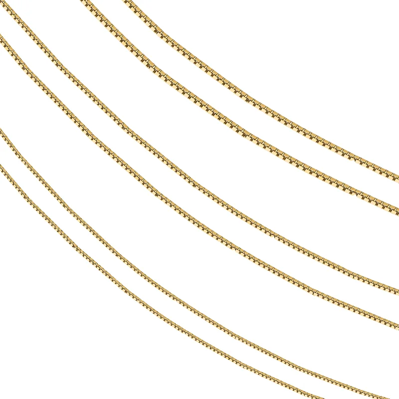 Premium Jewelry, Premium Discounts – Act Fast 14k Round Box Chain Necklace