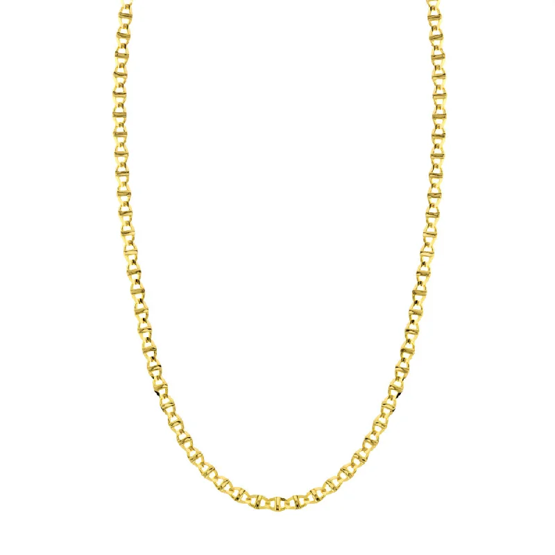 Luxury Jewelry Sale – Sparkle For Less 14k Yellow Gold Mariner Link Chain
