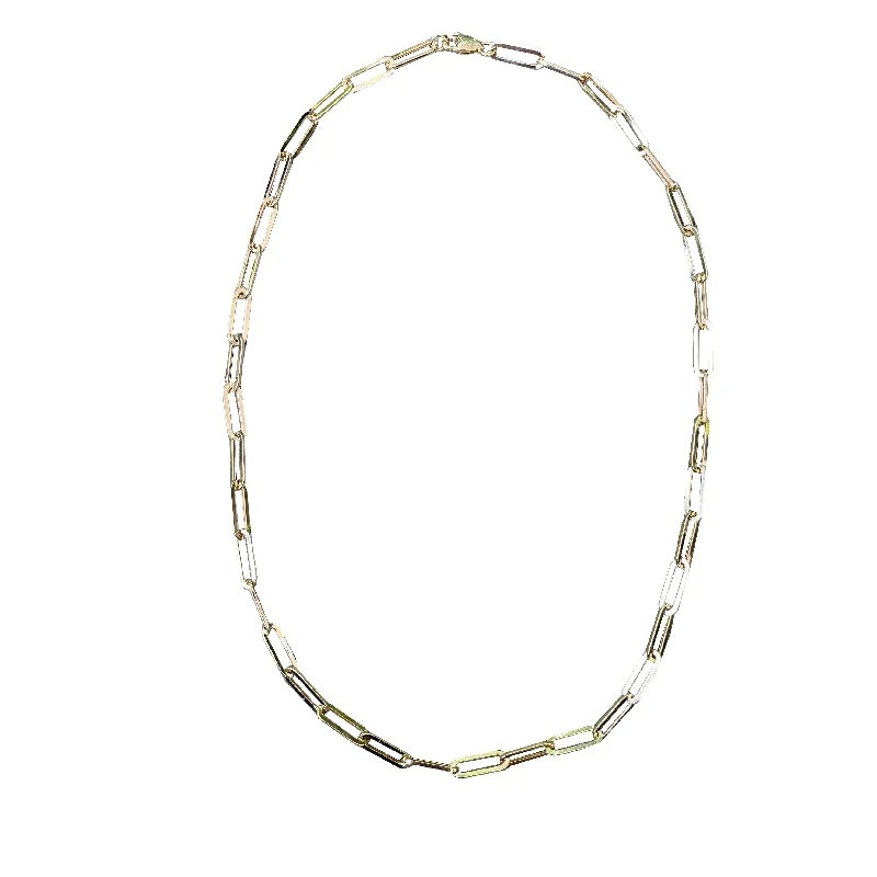 Don't Miss Out On Jaw-Dropping Jewelry Discounts 14k Yellow Gold Small Paperclip Necklace