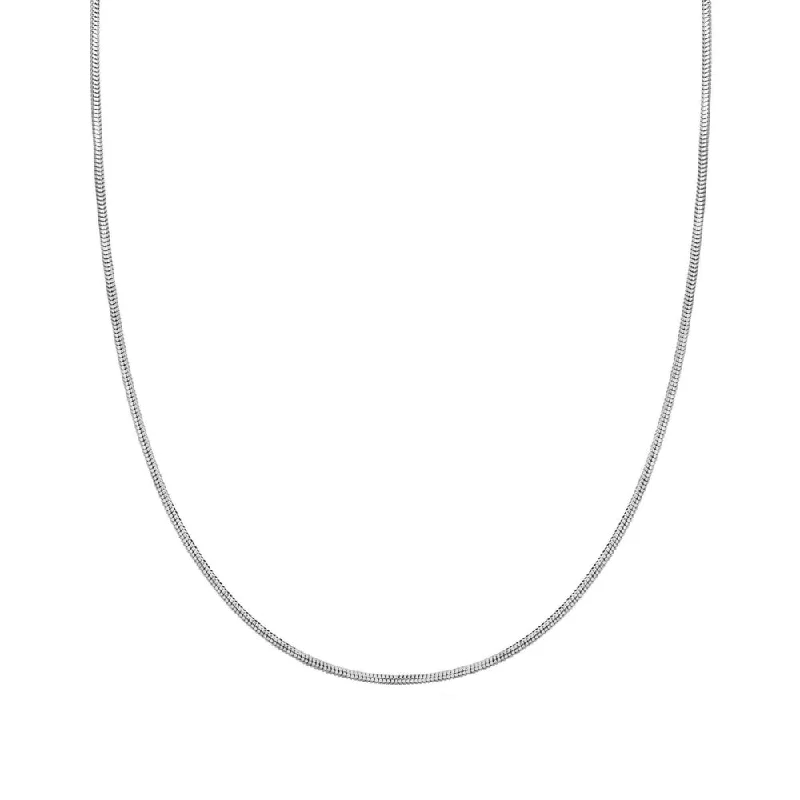Exclusive Jewelry Sale – Limited-Time Discounts 14kt White Gold 1.4mm Snake Chain