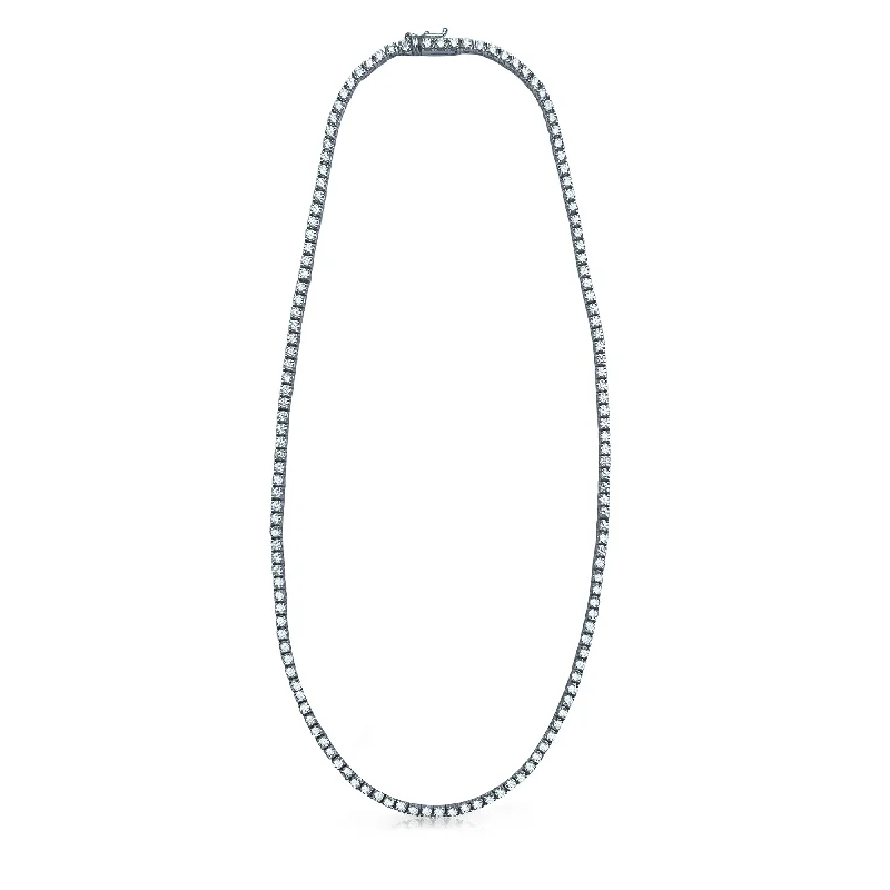 Don't Miss Our Biggest Jewelry Sale Of The Season 16" Round Diamond Tennis Necklace