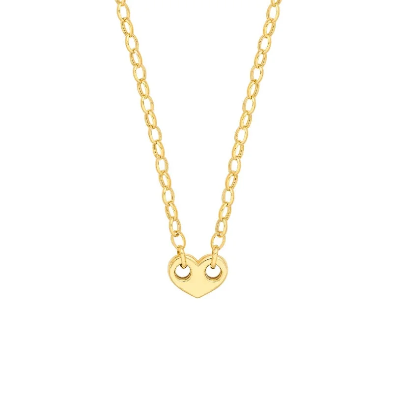 Shop Dazzling Jewelry At The Best Prices 18" Heart Puff Mariner Necklace