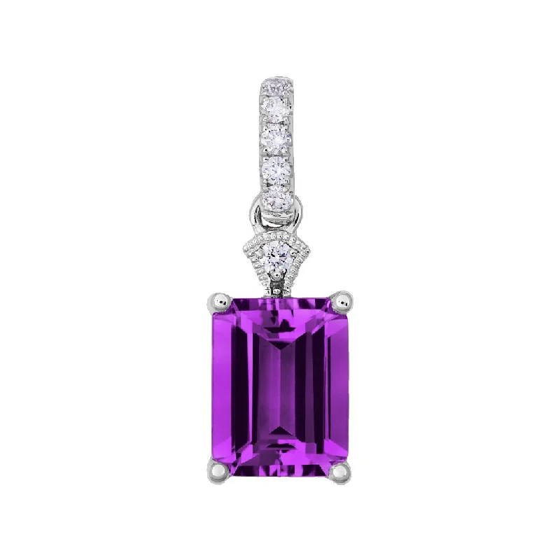 The Ultimate Jewelry Sale – Shop Premium Styles Amethyst & Diamond Pendant | 10258915