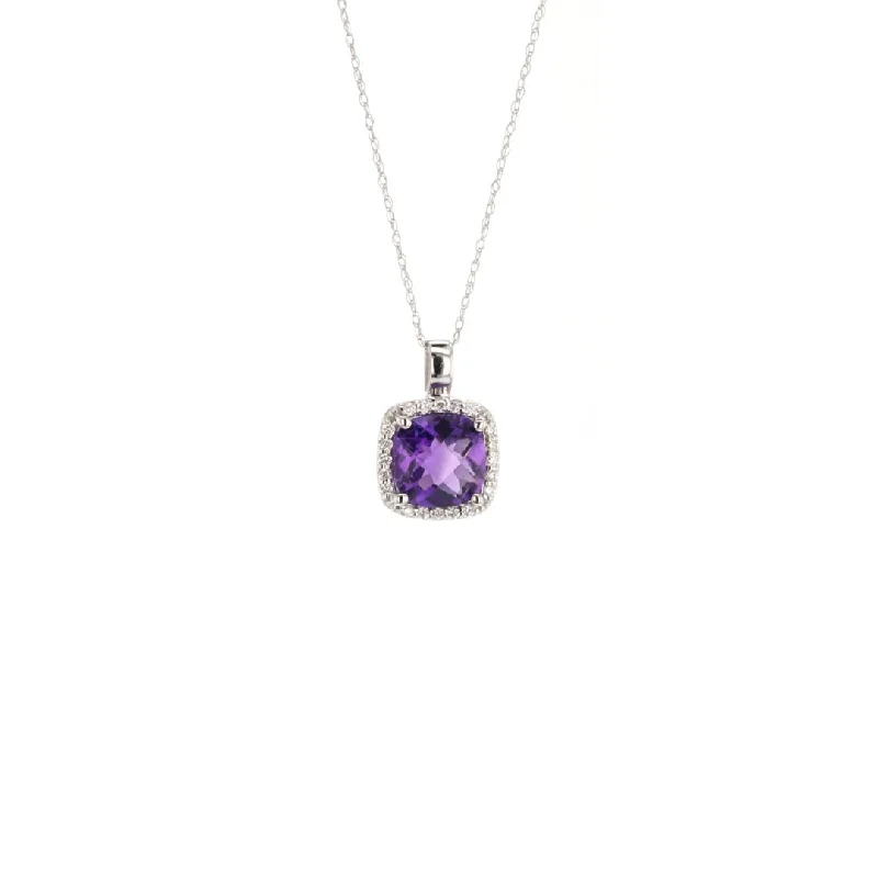 Bestselling Jewelry Now On Sale – Elevate Your Look Amethyst & Diamond Pendant Necklace | M10270075