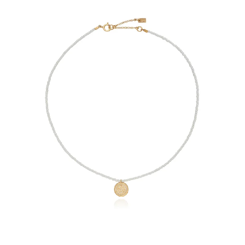 Beautiful Jewelry, Breathtaking Discounts – Hurry In Anna Beck Delicate Beaded Pearl Circle Pendant Necklace