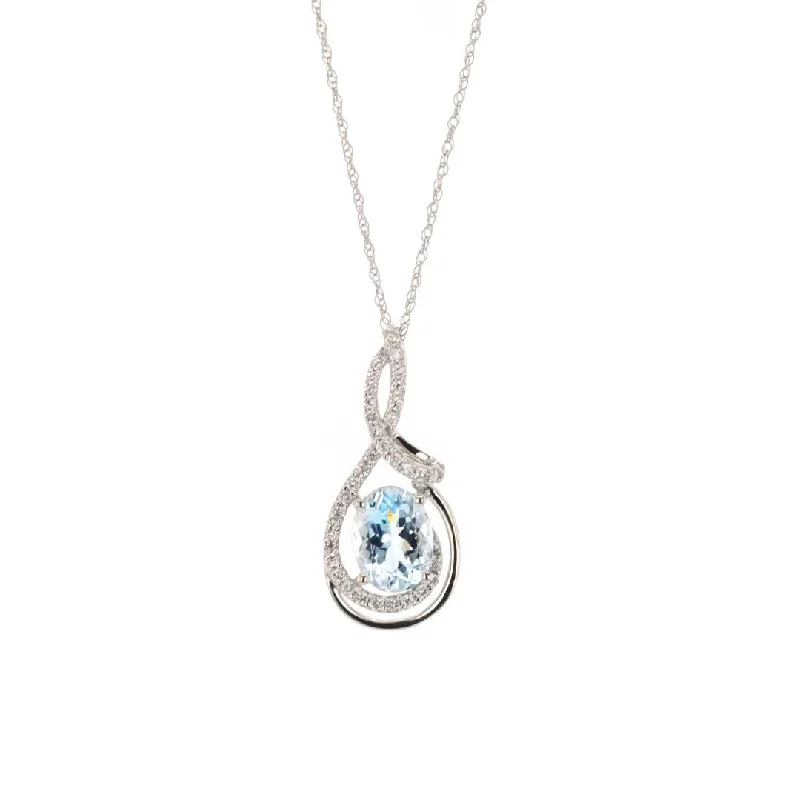 Elegant Jewelry At Unbeatable Offers – Shop Before It's Gone Aquamarine & Diamond Pendant Necklace Elegant Jewelry At Unbeatable Offers – Shop Before It's Gone Aquamarine & Diamond Pendant Necklace