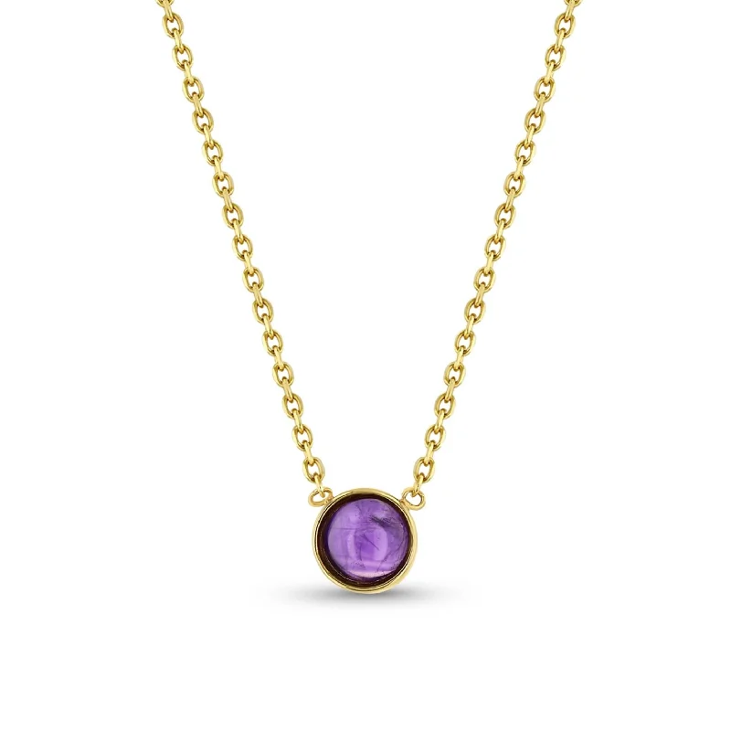 Discounted Luxury Jewelry – Shine Without The Splurge Baby Cab Necklace - Amethyst