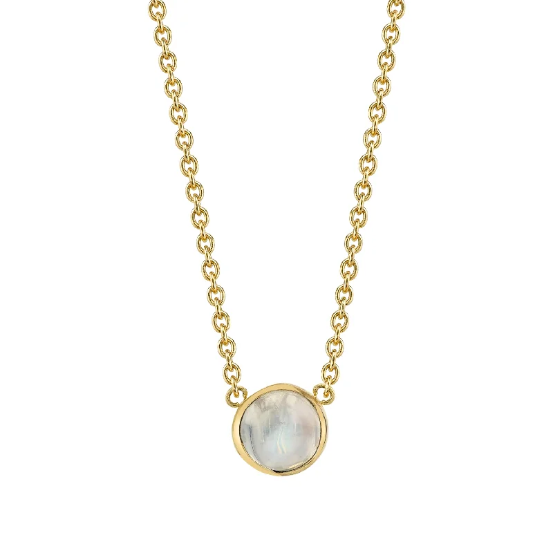 Discounted Jewelry For A Glamorous Look Baby Cab Necklace - Moonstone