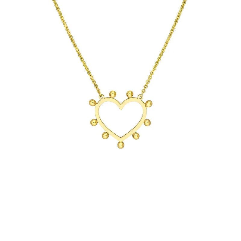 Discounted Jewelry For A Glamorous Look Bead Open Heart Necklace