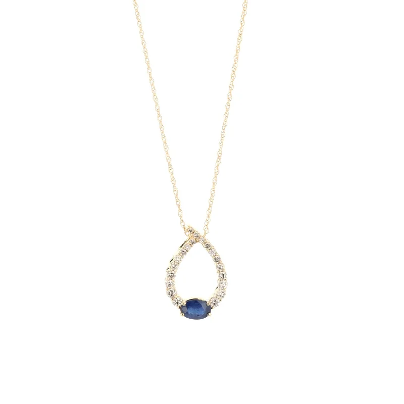 Affordable Luxury Jewelry For Every Occasion Blue Sapphire & Diamond Pendant Necklace Affordable Luxury Jewelry For Every Occasion Blue Sapphire & Diamond Pendant Necklace
