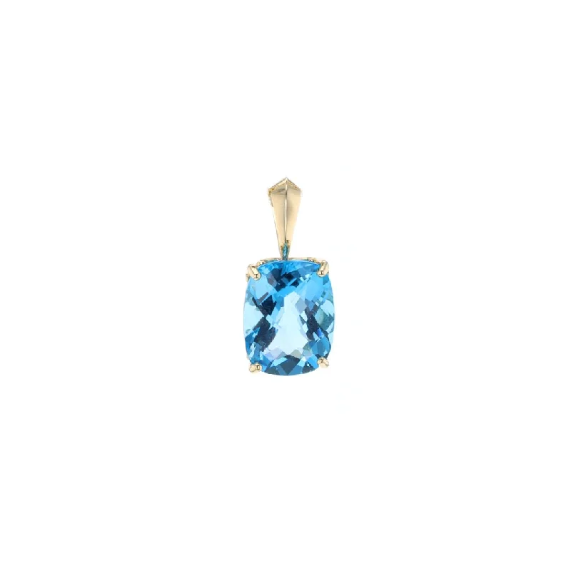 Discounted Luxury Jewelry – Shine Without The Splurge Blue Topaz Checkerboard Cushion Cut Pendant Discounted Luxury Jewelry – Shine Without The Splurge Blue Topaz Checkerboard Cushion Cut Pendant