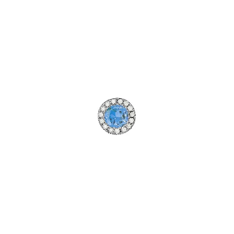 Shine Without Limits – Jewelry Sale Happening Now Blue Topaz & Diamond Slide Pendant