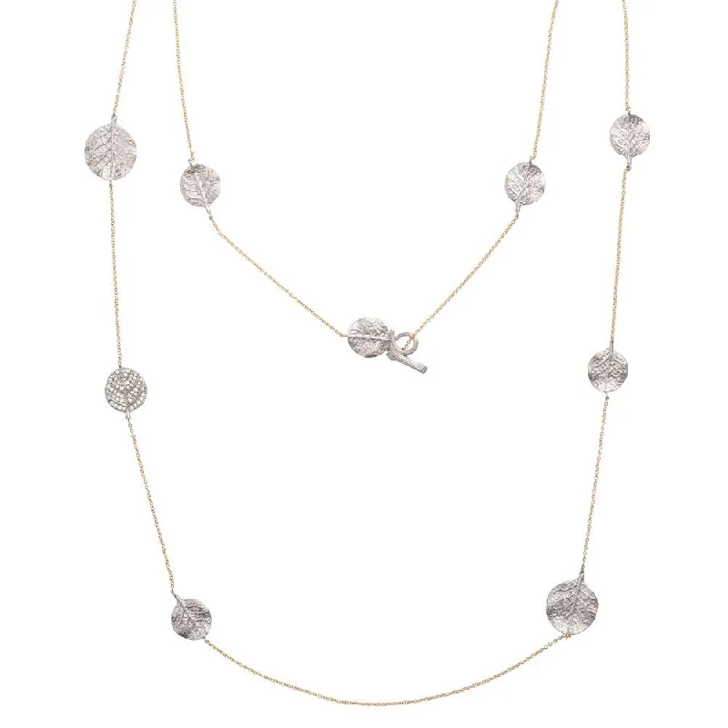 Holiday Jewelry Sale – Perfect Gifts At Great Prices Botanical Leaf 36" Station Necklace with Diamonds - Silver Holiday Jewelry Sale – Perfect Gifts At Great Prices Botanical Leaf 36" Station Necklace with Diamonds - Silver