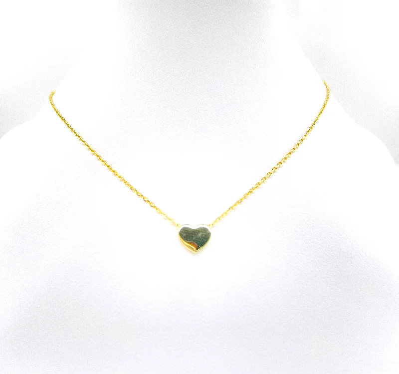 Elegant Jewelry Pieces At Unbelievable Prices “BUBBLE CLASSIC HEART” CZ Necklace