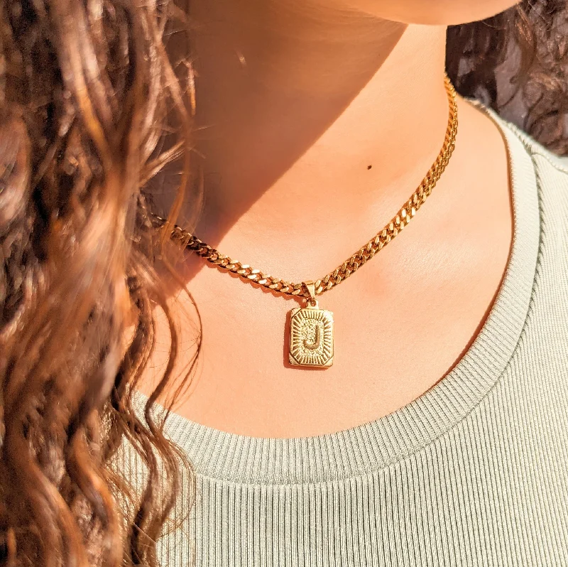 Limited-Time Offer On Elegant Jewelry Pieces Initial Card Cuban Necklaces