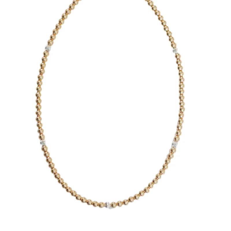 Get The Sparkle You Love At Prices You Adore "CARLY" 14K Gold Filled Ball Beaded Choker/Necklace