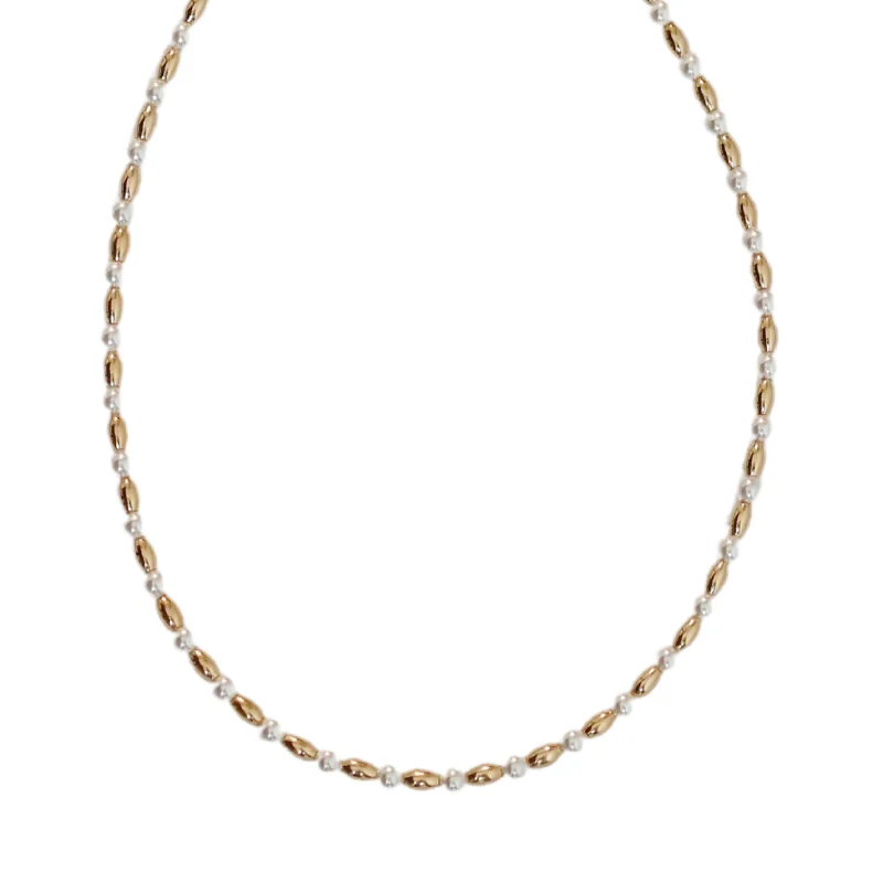 Shop Dazzling Rings, Earrings, And More At Special Discounts "CARRIE" 14k gold-filled & pearl beaded Choker/Necklace