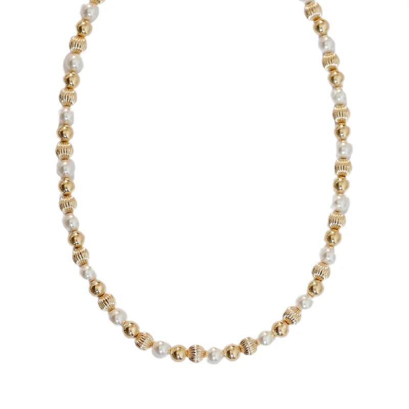 The Jewelry Sale You've Been Waiting For Is Here "CIAO" 14k gold-filled & pearl beaded/Necklace