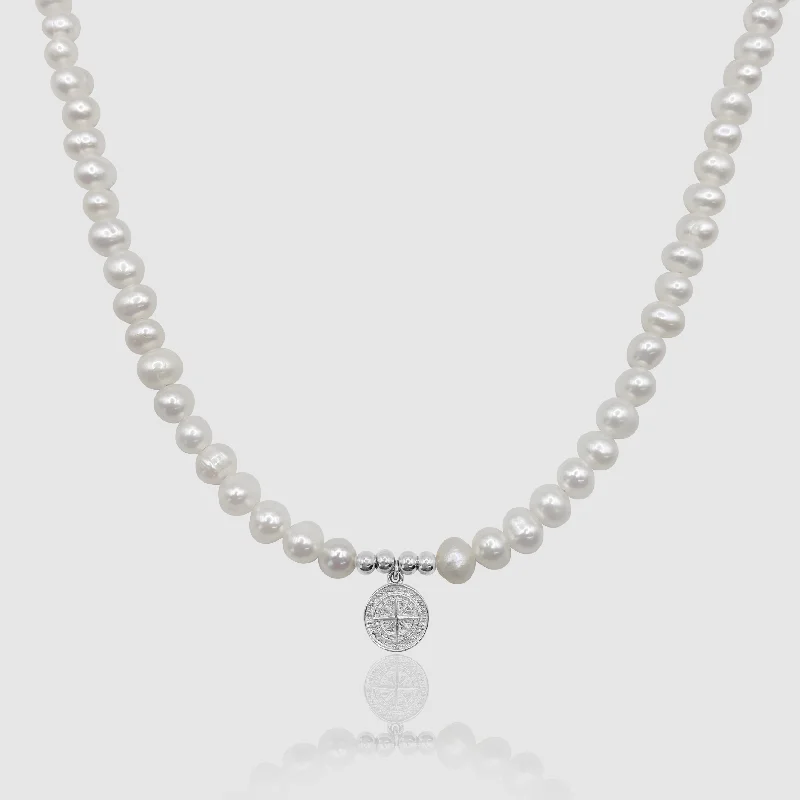 Seasonal Jewelry Clearance – Best Styles At The Lowest Prices Compass Real Pearl Necklace (Silver) Seasonal Jewelry Clearance – Best Styles At The Lowest Prices Compass Real Pearl Necklace (Silver)