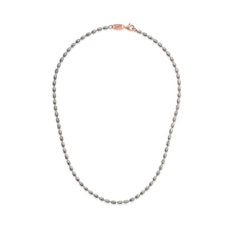 Get The Sparkle You Love At Prices You Adore Desmos Two-Tone "Rice" Diamond-Cut Necklace