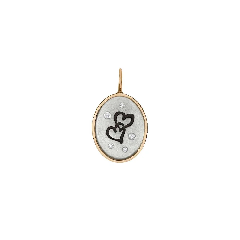 Best Jewelry Sale – Shop Exclusive Designs Now Double Heart Sterling Silver & Gold Pendant