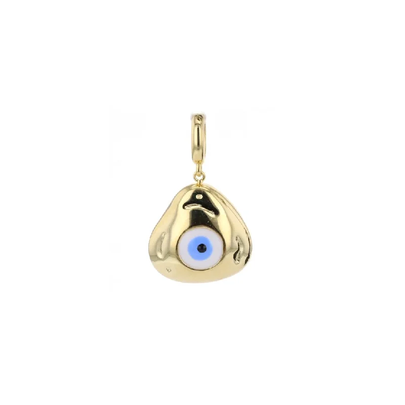 Elevate Your Outfit With Discounted Statement Jewelry Enamel Eye Pendant | 10272316