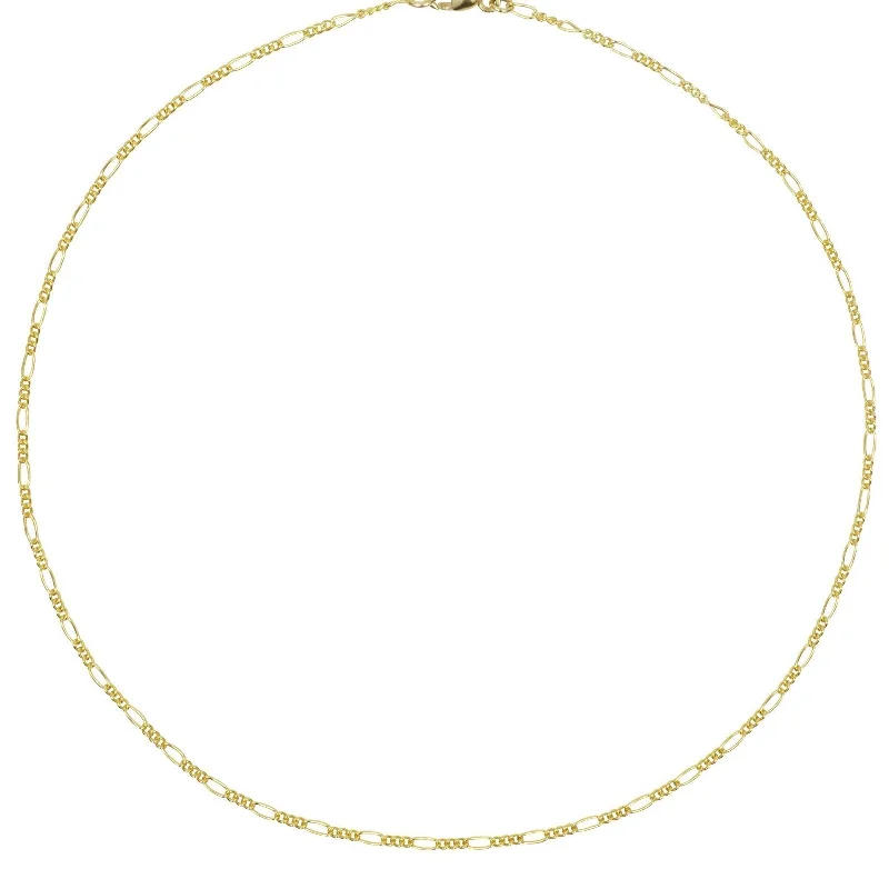 Exclusive Jewelry Offers – Sparkle For Less Figaro Chain Necklace